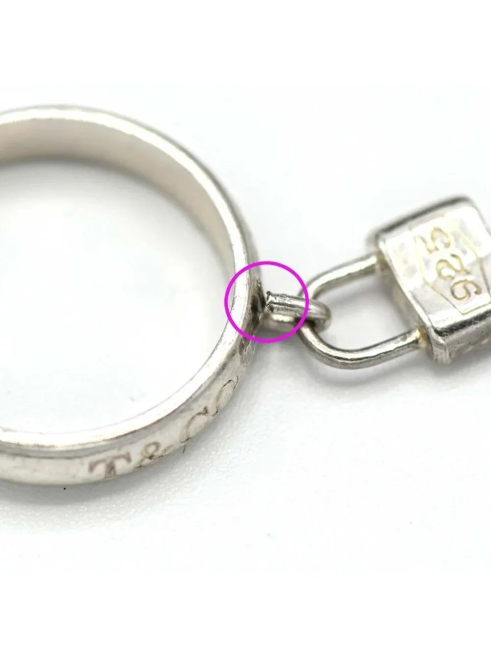 Tiffany & Co Cadenas Lock Ring Padlock 1837